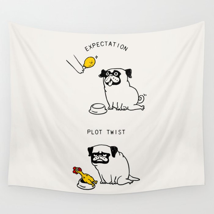 Expectation and Plot Twist Wall Tapestry