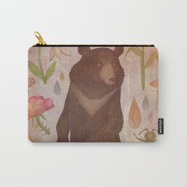 Asian Black Bear Carry-All Pouch | Animal, Illustration, Nature, Vintage 