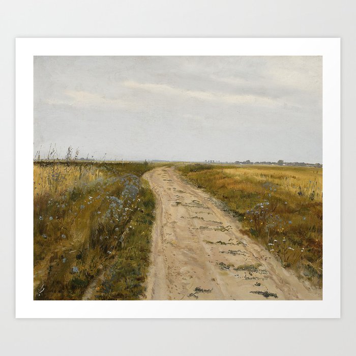 Field track by Jozef Chelmonski, 1889 Art Print