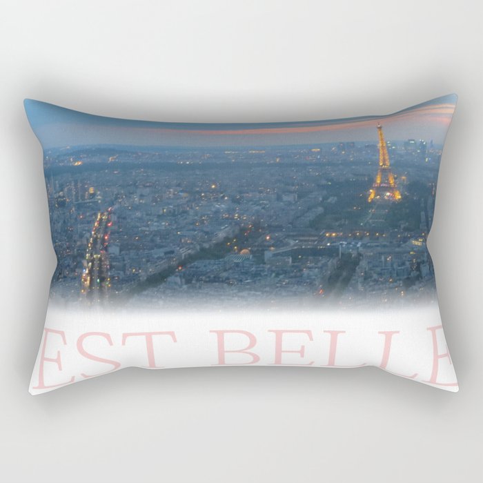 La Vie Est Belle Rectangular Pillow