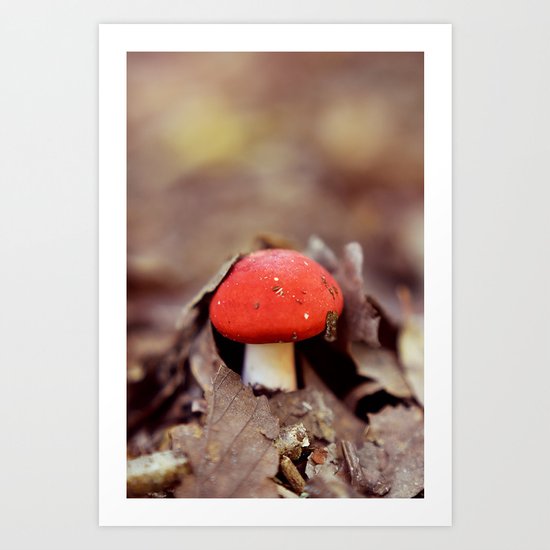 Red Cap Art Print