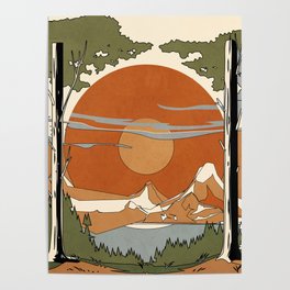 Wild Abstract Landscape 2 Poster