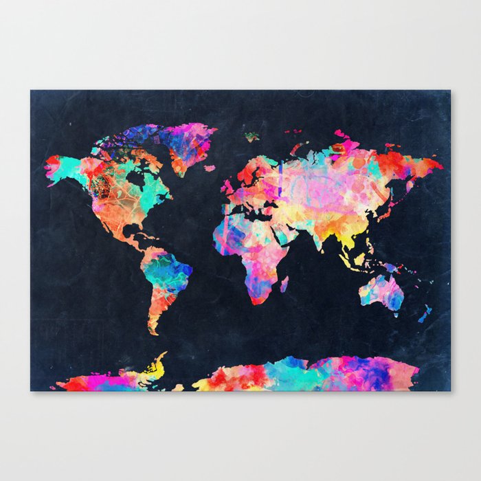 World map Canvas Print