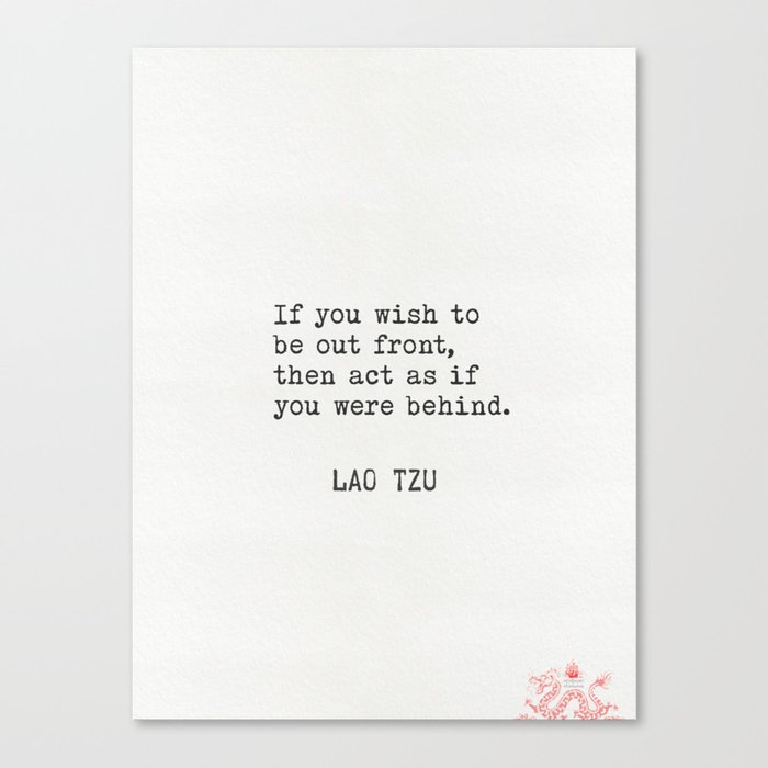 Lao Tzu quotations 4 Canvas Print