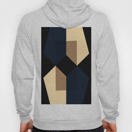 Pieces Together Geometric Abstract Design Hoody