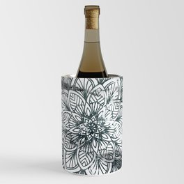 Indie Floral Mandla on White Marble Wine Chiller