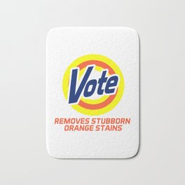 Vote Removes Stubborn Orange Stains Bath Mat | 2020, Donald, Curated, Graphicdesign, Antitrump, Stains, Stubborn, Elect, Joe, Election 