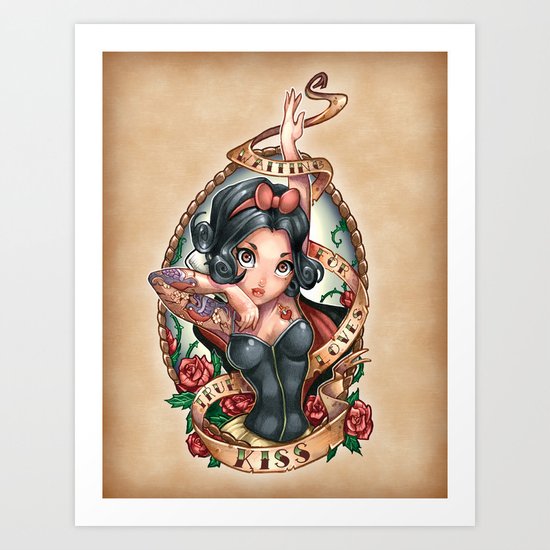Waiting For Loves True Kiss Art Print