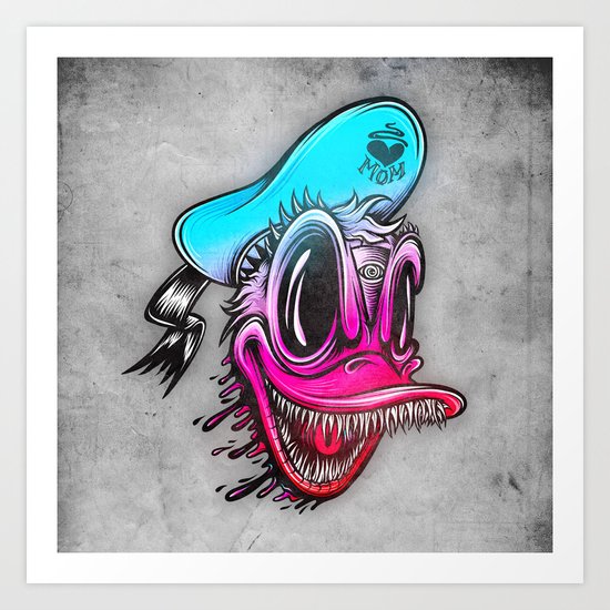 Demon Duck Art Print