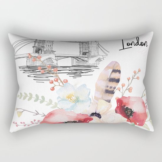 Flowers bouquet #27 Rectangular Pillow