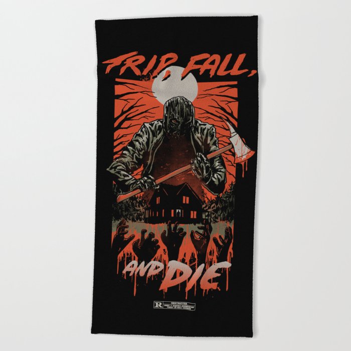 Every Slasher Movie Beach Towel By Wytrab8 Society6 Every Slasher Movie Beach Towel