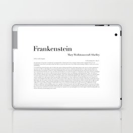 Frankenstein by Mary Wollstonecraft Shelley Laptop Skin