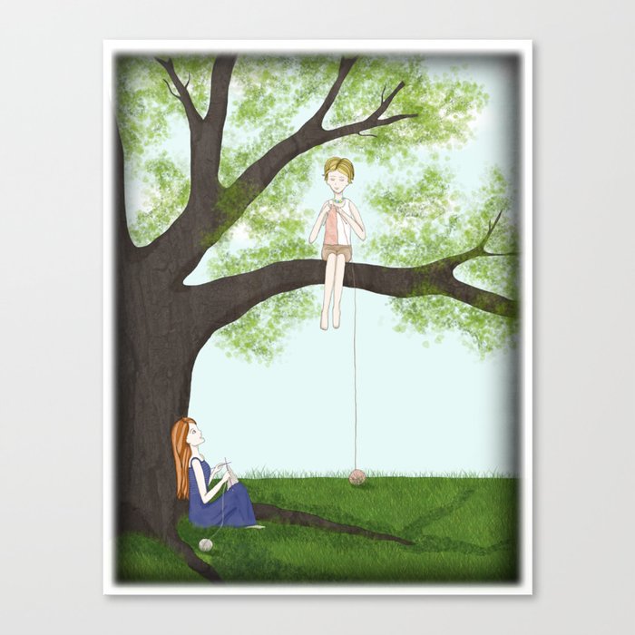 Knit Together Canvas Print