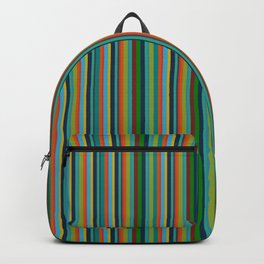 Vertical parallel colorful lines pattern Backpack
