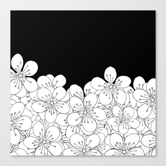 Cherry Blossom Boarder Canvas Print