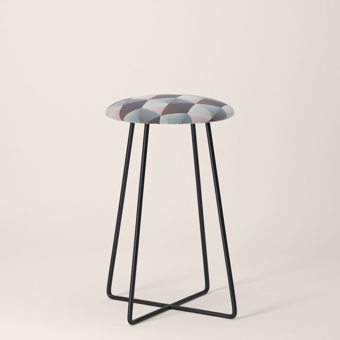 3D Hexagon Gradient Counter Stool