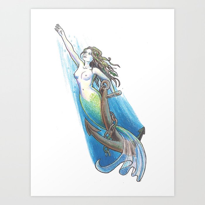 'Mermaid' by Risa Art Print