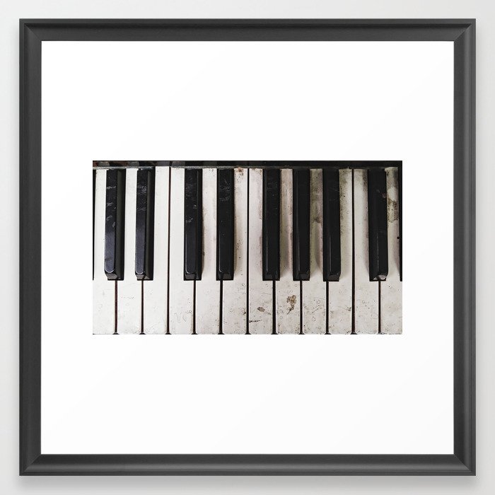 Piano Keys Framed Art Print
