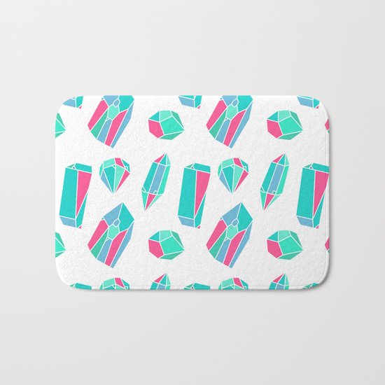 Diamonds & minerals Bath Mat