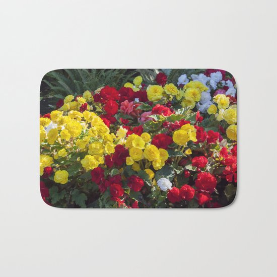 Begonias in Flower Bath Mat