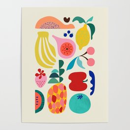 Summer fruits Poster