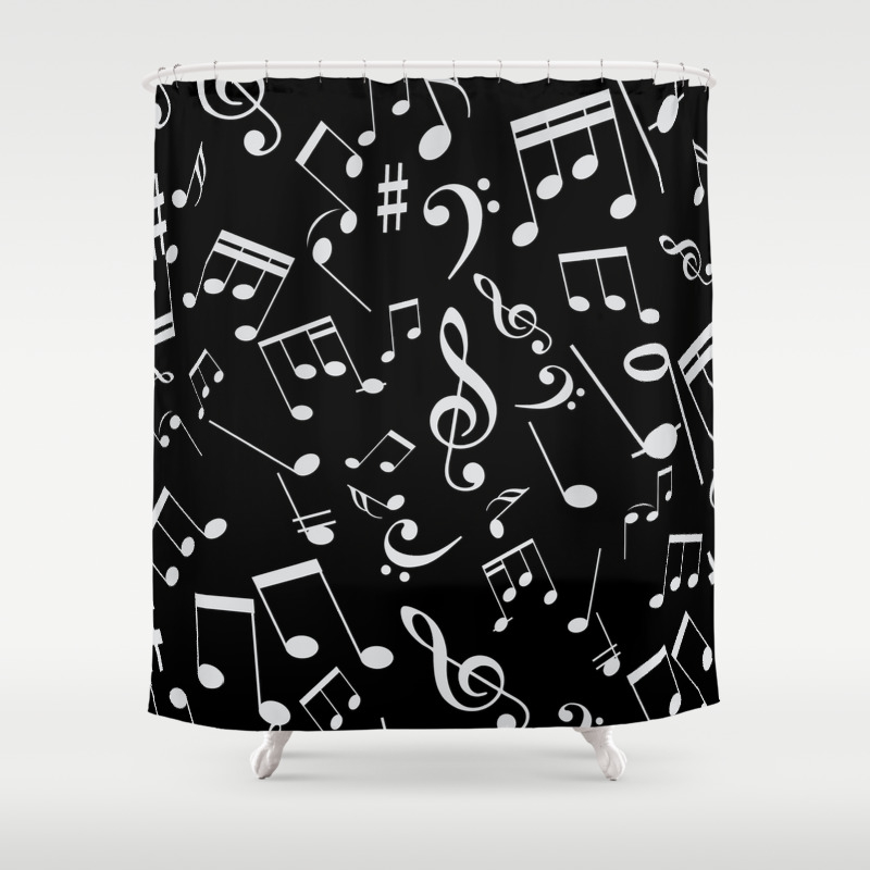 Musical Notes 20 Shower Curtain Musical Notes 20 Shower Curtain