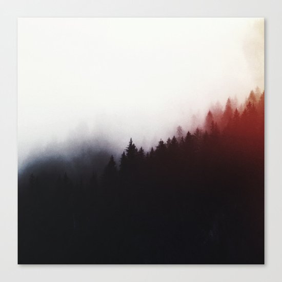 Watercolor woods Canvas Print