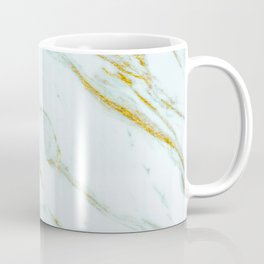Gold Mint Marbled Coffee Mug | Marble, Minimal, Photo, Girly, Glitter, Crackle, Mintmarble, Scandinavian, Texture, Mint 