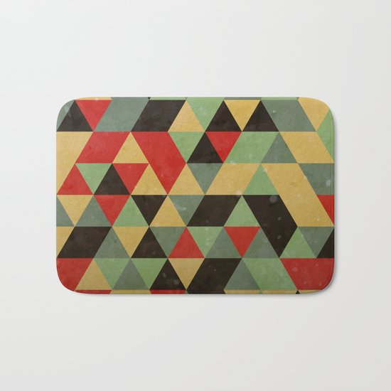 Retro Pattern Bath Mat