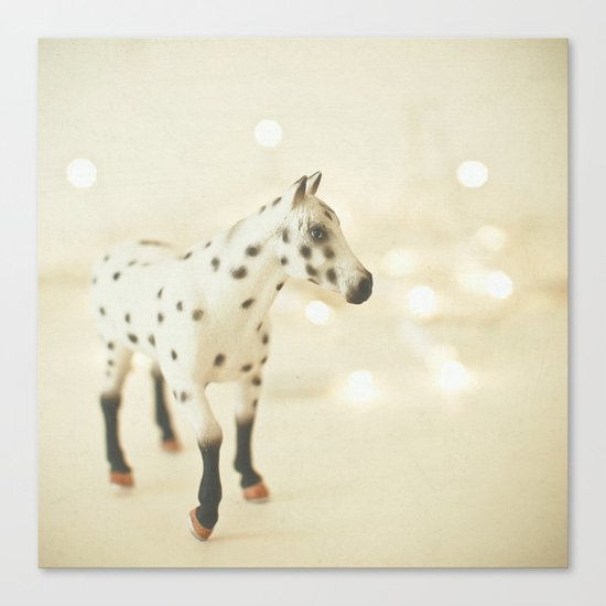 Horse in Winter Canvas Print