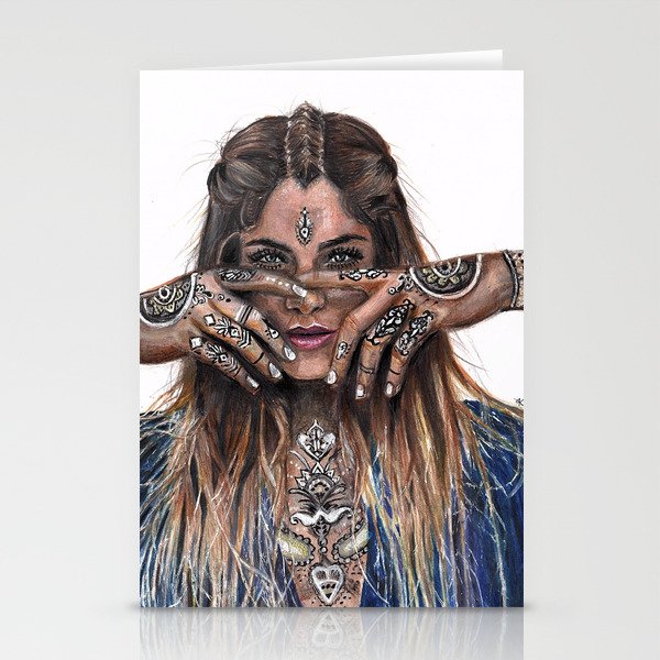 Bohemian Girl Stationery Cards By Mystic Artist Society6