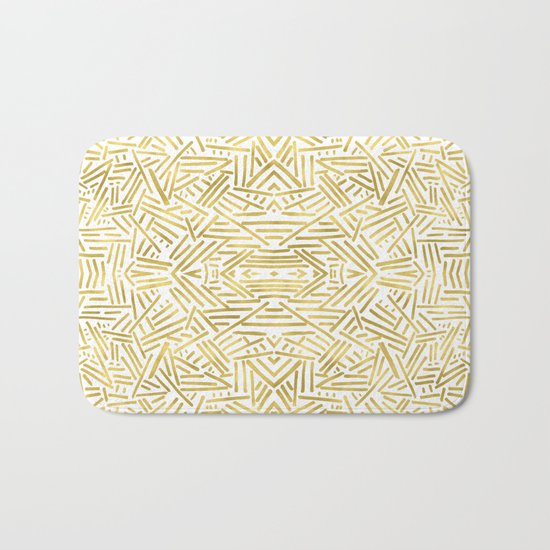 Radiate - Gold Bath Mat