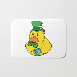 Mad Hatter Rubber Duck Bath Mat | Ducky, Toy, Lewiscarroll, Teaparty, Rubberduckie, Duck, Graphicdesign, Rubberducky, Bathtoy, Wonderland 