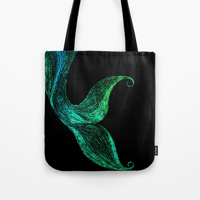 Green Mermaid Tote Bag