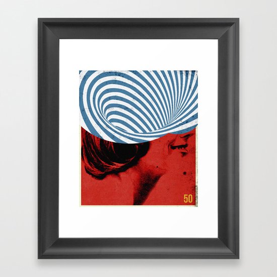 Cinquante | Collage Framed Art Print