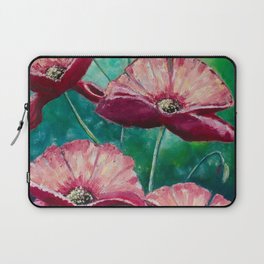 Opium Poppies Oil Painting Laptop Sleeve