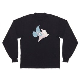 Into the Fold: Origami Pigeons Long Sleeve T-shirt