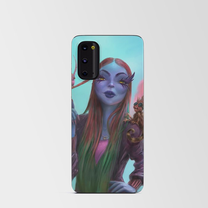 Alien Girl Android Card Case