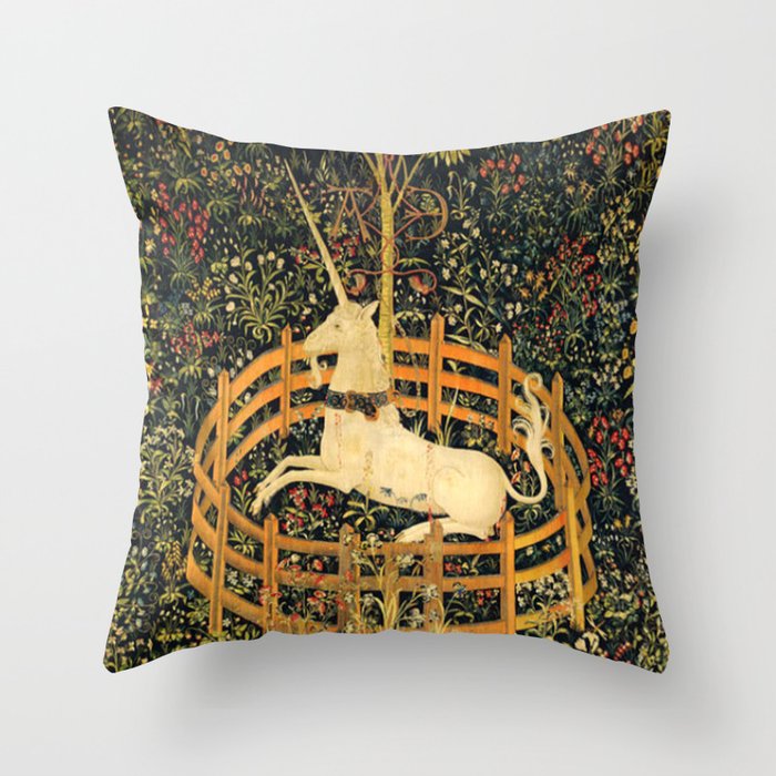The Unicorn In Captivity Original Throw Pillow
