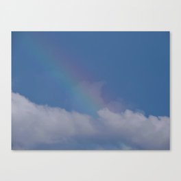 Rainbow in the clouds Canvas Print
