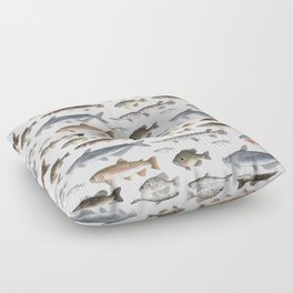 A Few Freshwater Fish Floor Pillow
