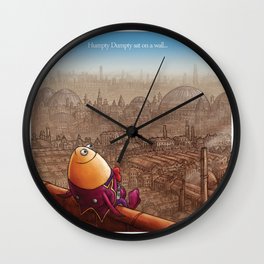 "Humpty Dumpty" Page Sample (Mother Goose Retold-Trumble Book) Wall Clock