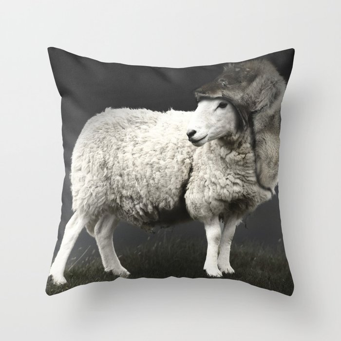 undecover in a dark Throw Pillow