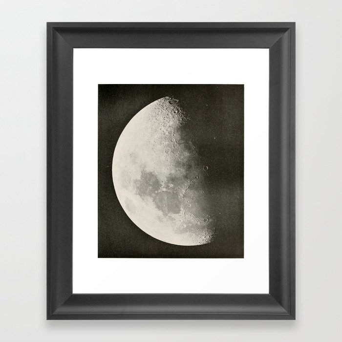 Black And White Moon Framed Art Print By Jennadavis Society6