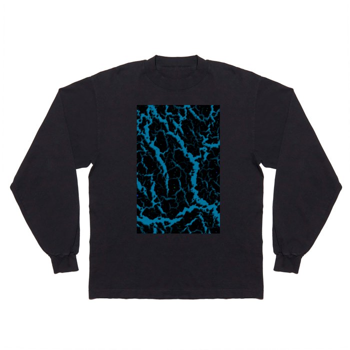Cracked Space Lava - Sky Blue Long Sleeve T Shirt