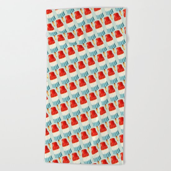 Bomb Pop Pattern Beach Towel