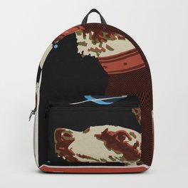 Belka and Strelka — Soviet vintage space poster, propaganda poster Backpack