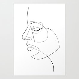 Abstract Face Art Prints For Any Decor Style Society6