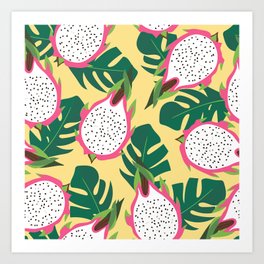 Dragon fruits Art Print
