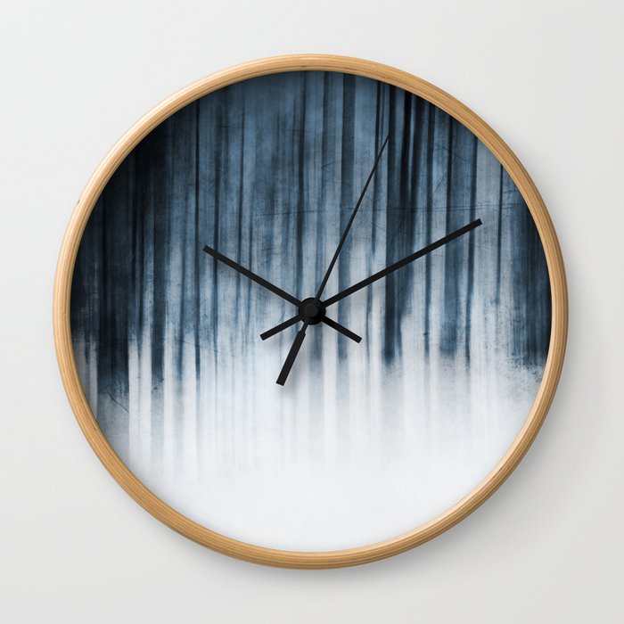 Abstract Forest Wall Clock
